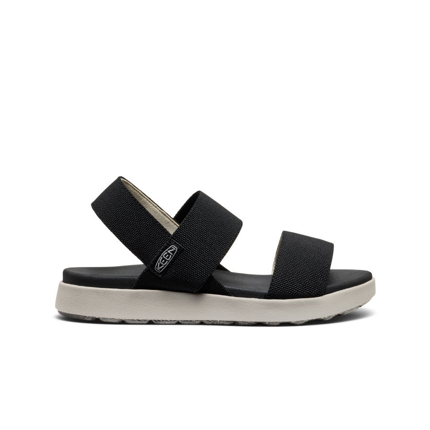 Women's Elle Backstrap Sandal Wide Black - Image 10