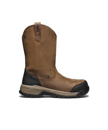 Men's Evanston Pull-On Waterproof Boot (Carbon Toe) Bison/Black