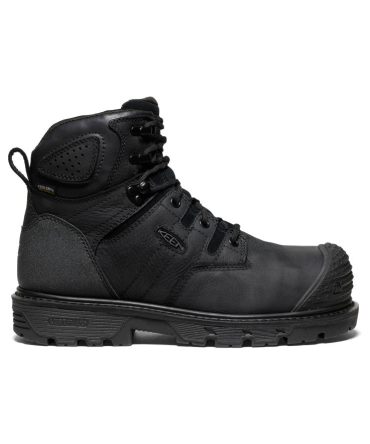 Men's Camden 6" Waterproof Boot (Carbon Toe) Black/Black