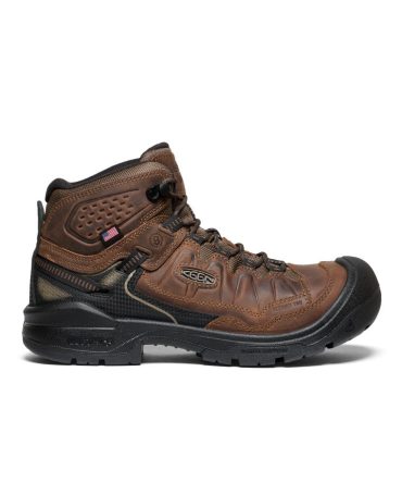 Men's Targhee IV Waterproof Work Boot (Carbon Toe) Dark Earth/Black