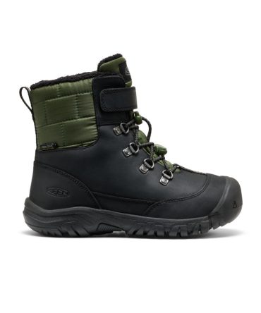 Big Kids' Kanibou Waterproof Winter Boot Black/Bronze Green