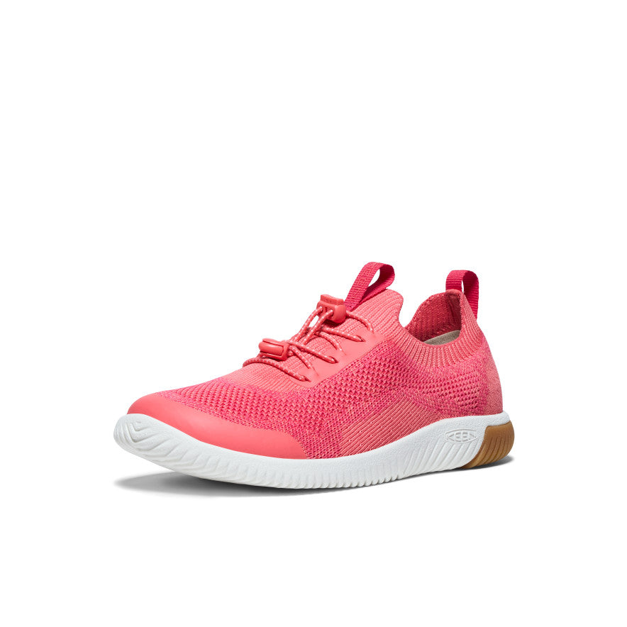 Big Kids' KNX Knit Sneaker Dubarry/Star White - Image 3