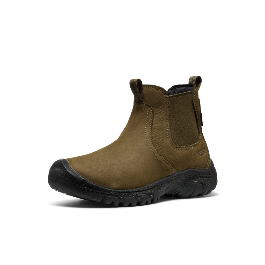 Women's Greta II Waterproof Chelsea Dark Olive/Black - Image 3