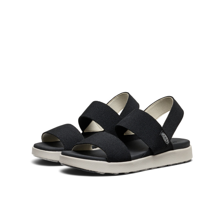 Women's Elle Backstrap Sandal Wide Black - Image 3