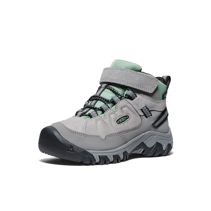 Little Kids' Targhee IV Waterproof Hiking Boot Alloy/Granite Green - Image 3
