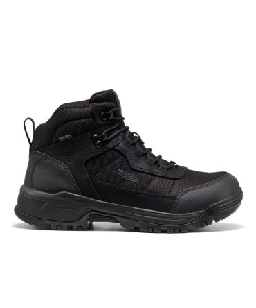 Men's Skokie Waterproof Work Boot (Soft Toe) Black/Black