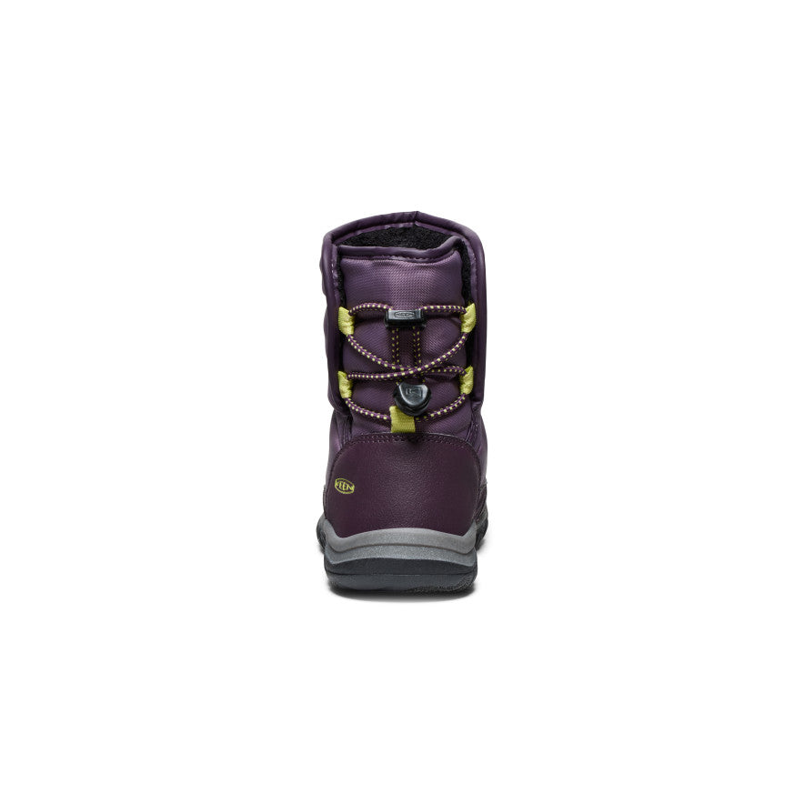 Little Kids' Puffrider Waterproof Winter Boot Black Plum/Daiquiri Green - Image 5
