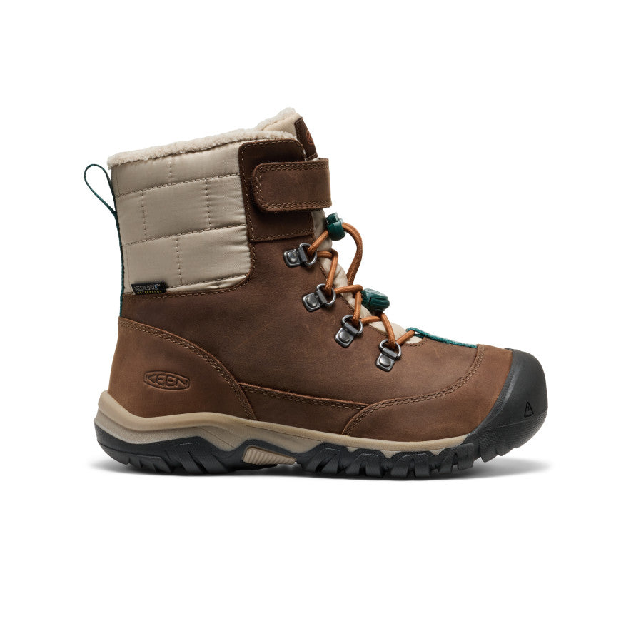 Big Kids' Kanibou Waterproof Winter Boot Dark Earth/Roasted Pecan