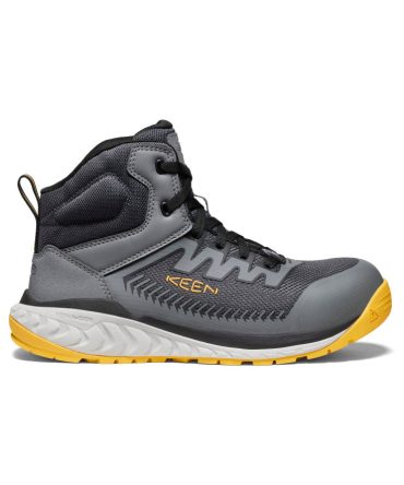 Men's Arvada Mid Work Sneaker (Carbon Toe) Black/Keen Yellow