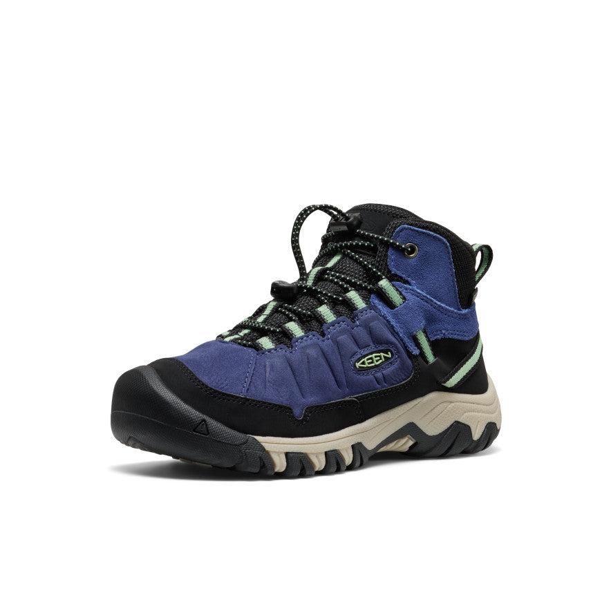 Big Kids' Targhee IV Waterproof Hiking Boot Skipper Blue/Hemlock - Image 3