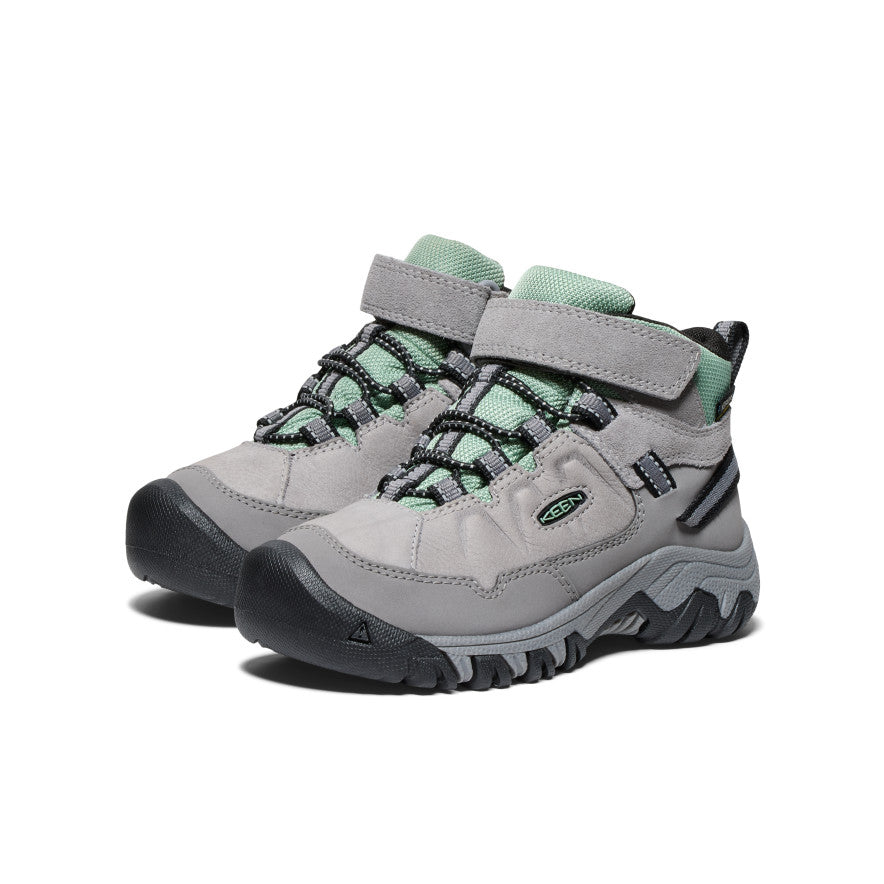 Little Kids' Targhee IV Waterproof Hiking Boot Alloy/Granite Green - Image 2