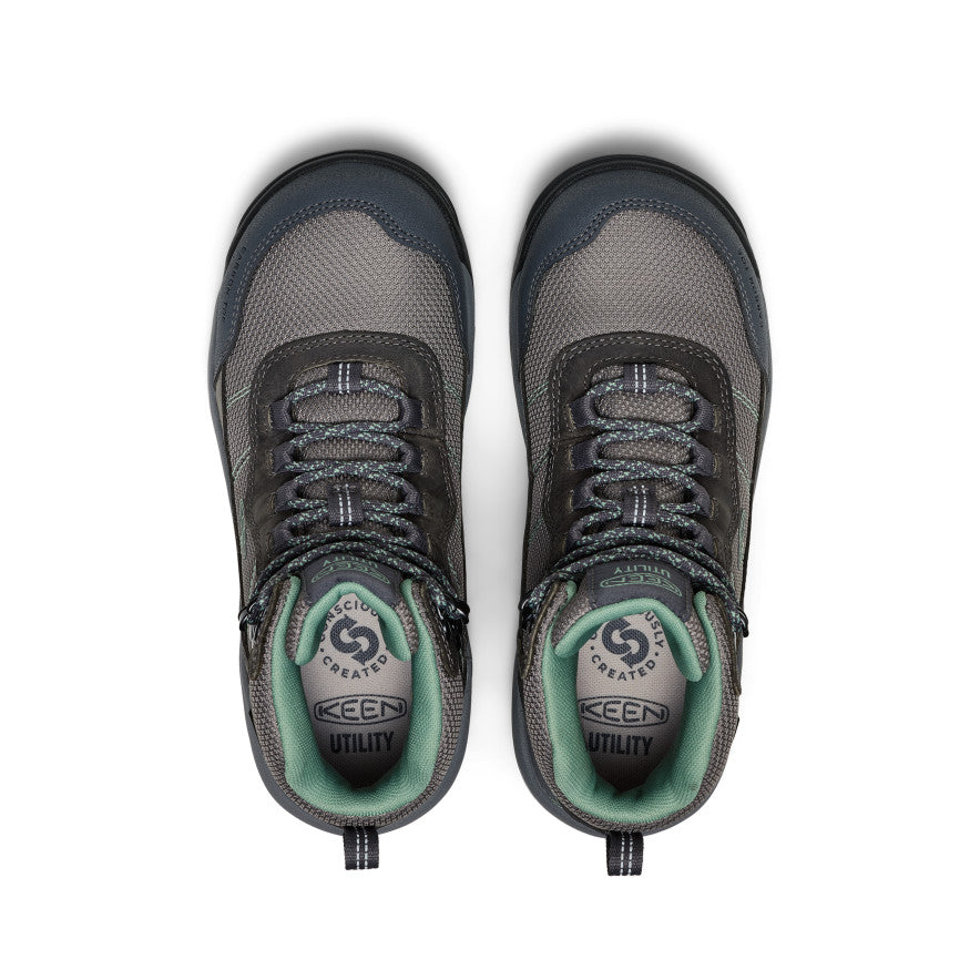 Women's Skokie Waterproof Work Boot (Carbon Toe) Magnet/Black - Image 4