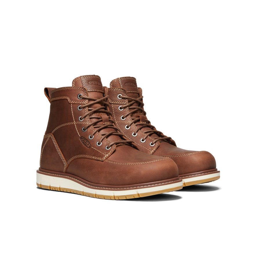 Men's San Jose 6" Boot (Aluminum Toe) Gingerbread/Gum - Image 2