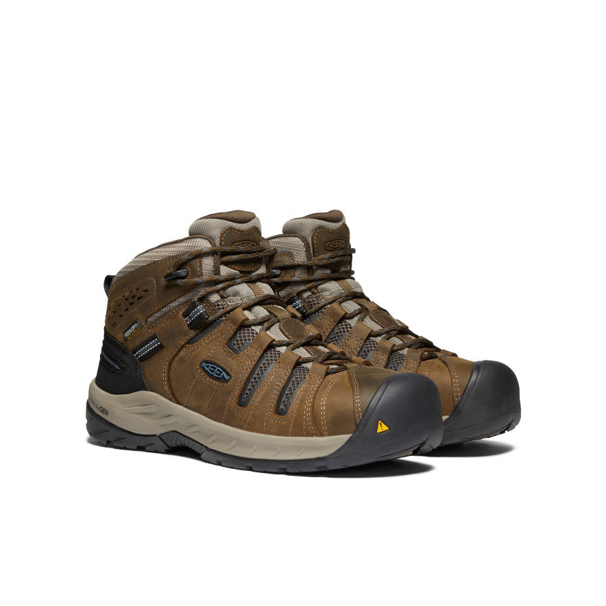 Men's Flint II Waterproof Boot (Steel Toe) Cascade Brown/Orion Blue - Image 2