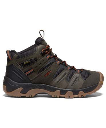 Men's Headout Waterproof Hiking Boot Black Olive/Fossil Orange