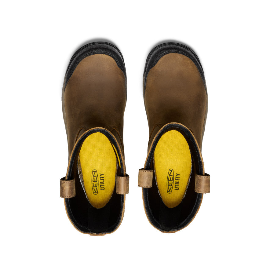 Men's Evanston Pull-On Waterproof Boot (Carbon Toe) Bison/Black - Image 4