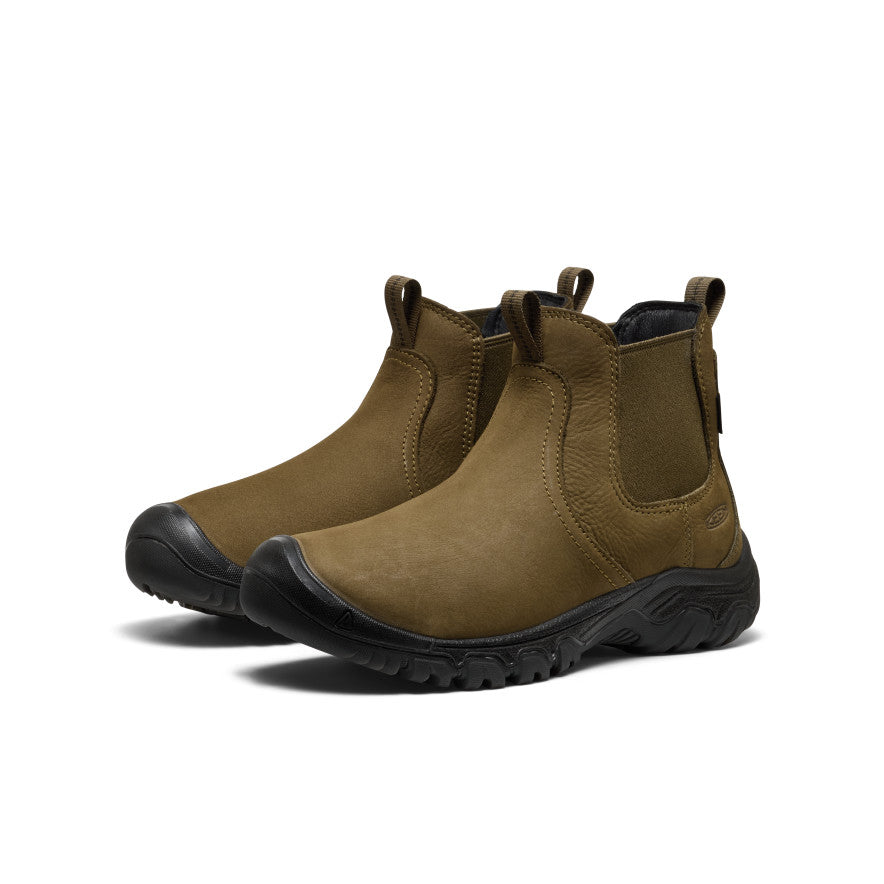 Women's Greta II Waterproof Chelsea Dark Olive/Black - Image 2
