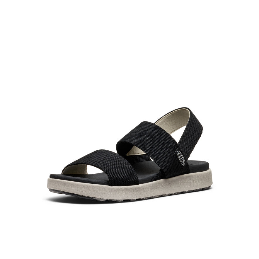 Women's Elle Backstrap Sandal Wide Black - Image 2