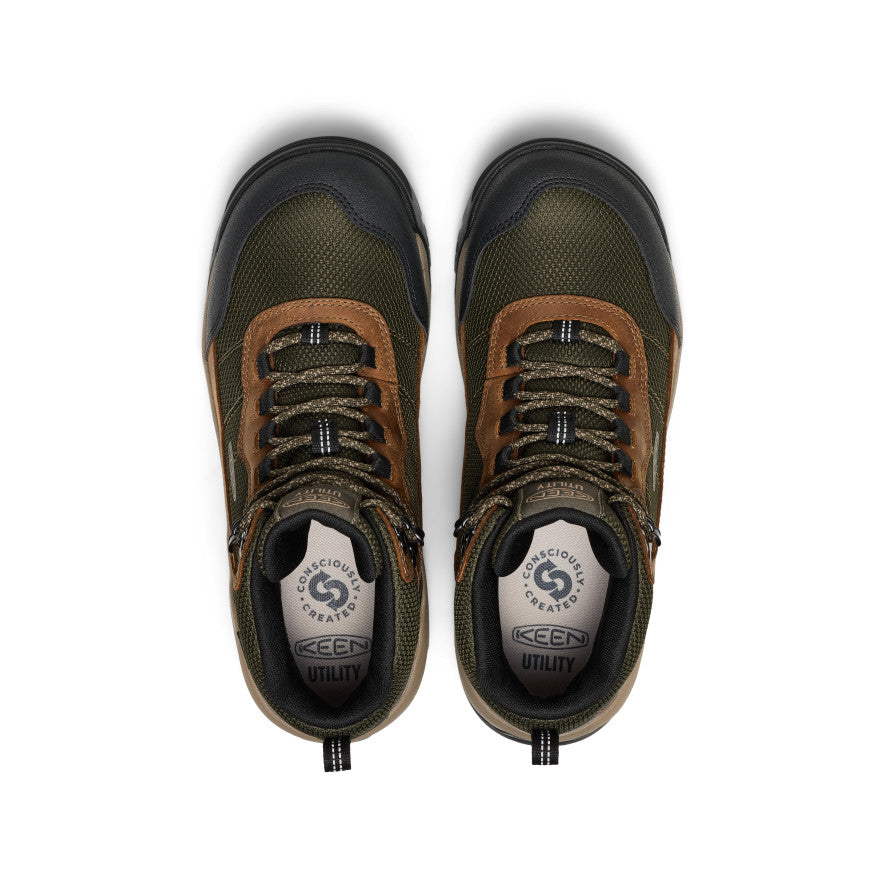 Men's Skokie Waterproof Work Boot (Soft Toe) Forest Night/Black - Image 4