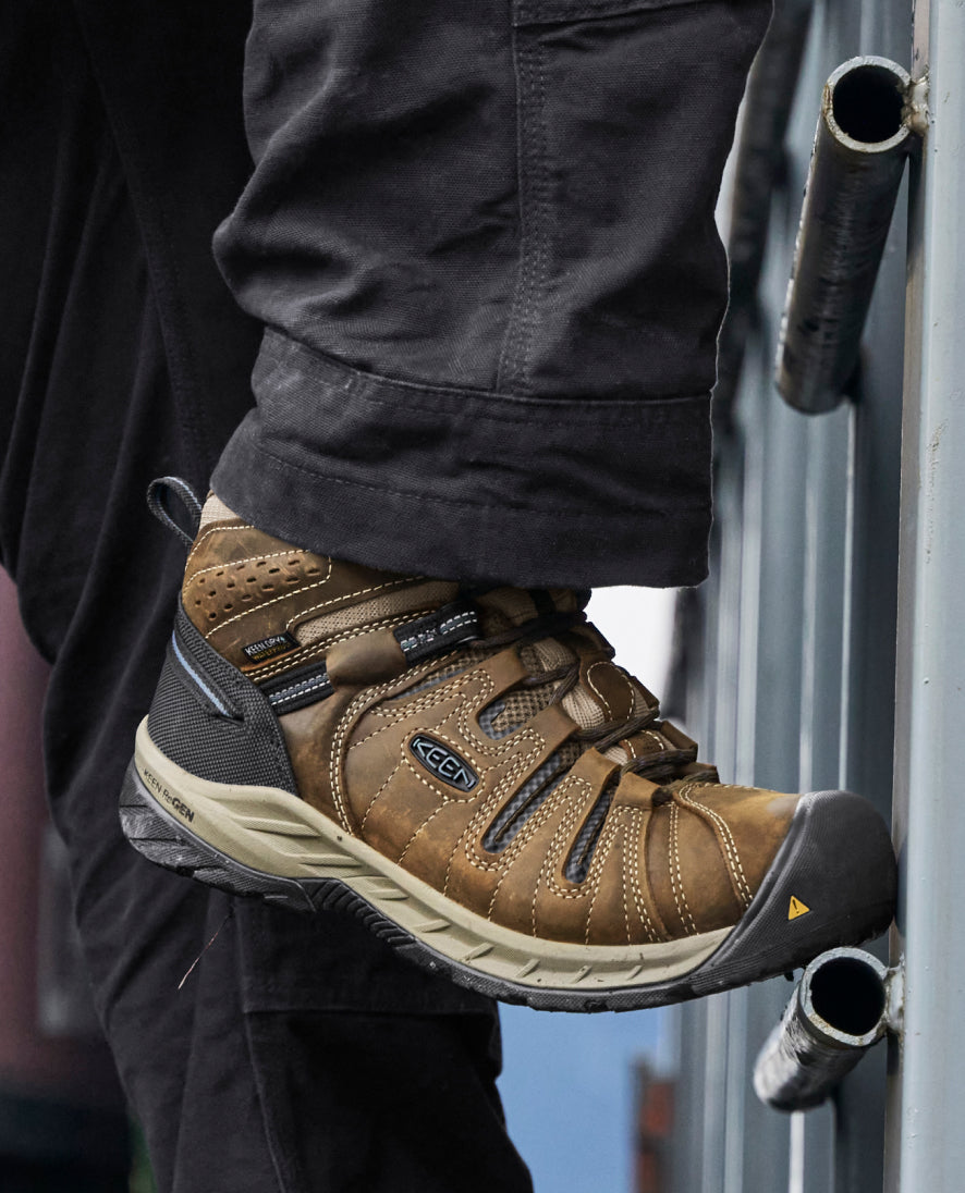 Men's Flint II Waterproof Boot (Steel Toe) Cascade Brown/Orion Blue - Image 7