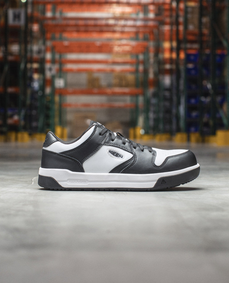 Men's Overton Work Shoe (Carbon Toe) Star White/Black - Image 10