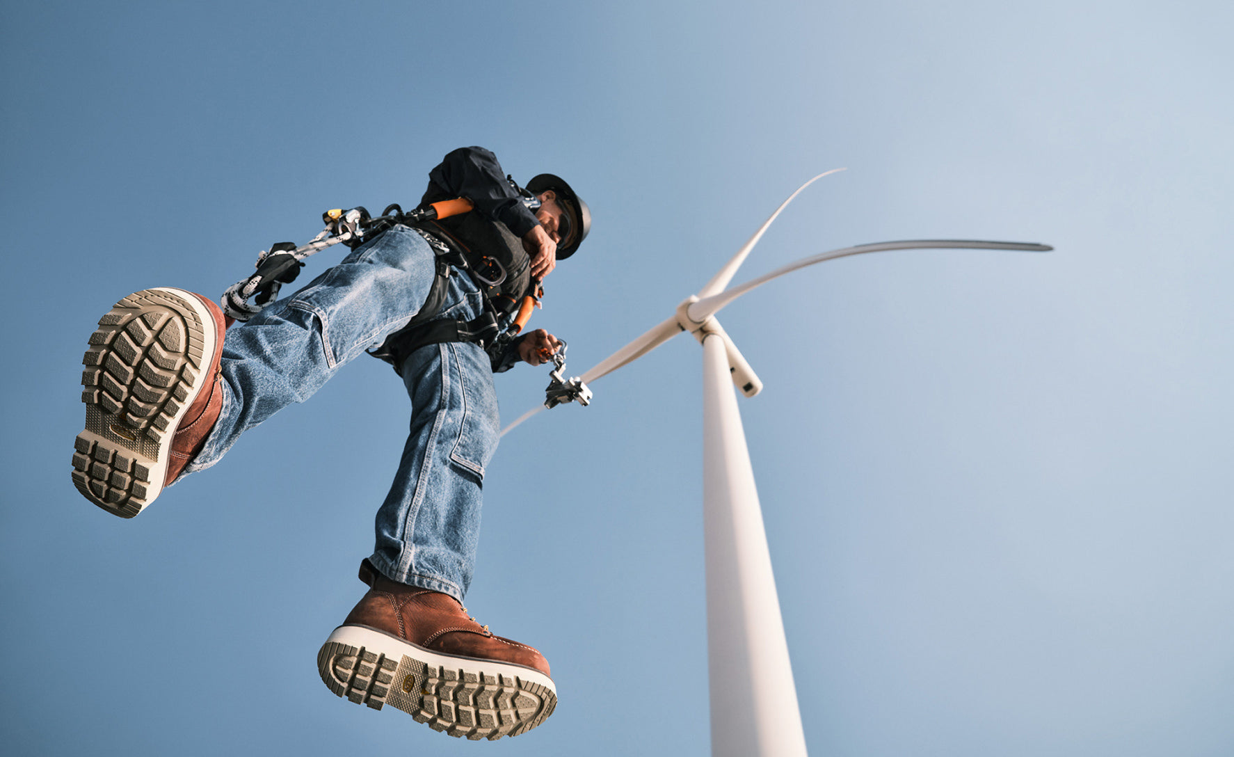 Men's Cincinnati 6" Waterproof 90° Heel Boot (Soft Toe) Tuscan Red/Sandshell - Image 7