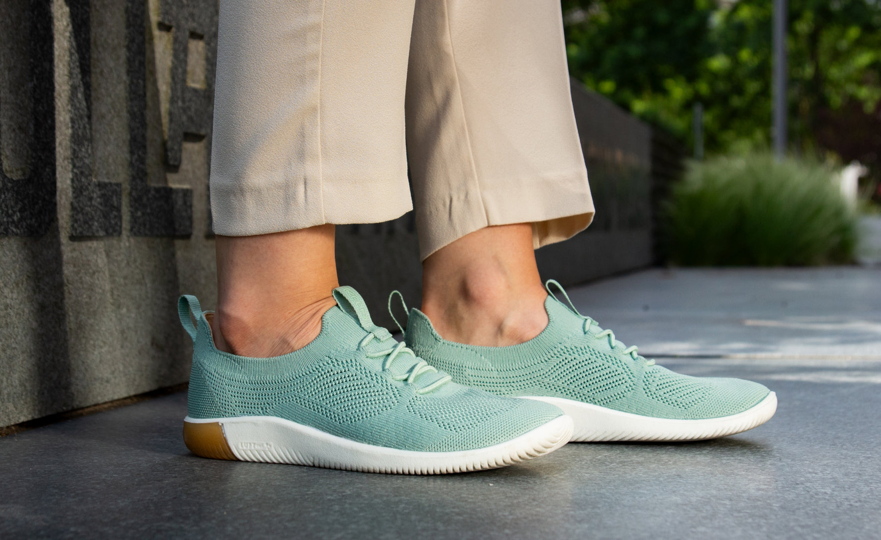 Women's KNX Knit Sneaker Granite Green/Lichen - Image 7