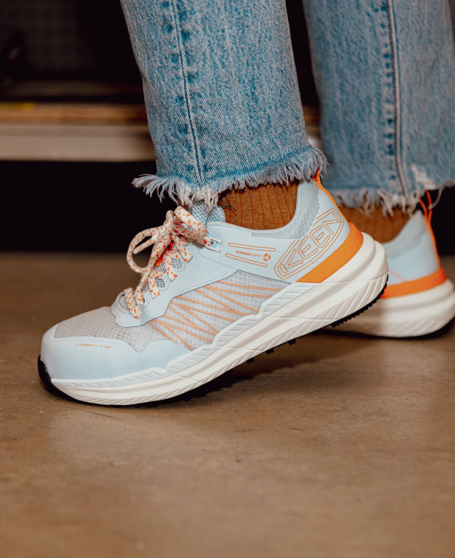 Women's Speedworks Work Sneaker (Carbon Toe) Thistle/Black - Image 9