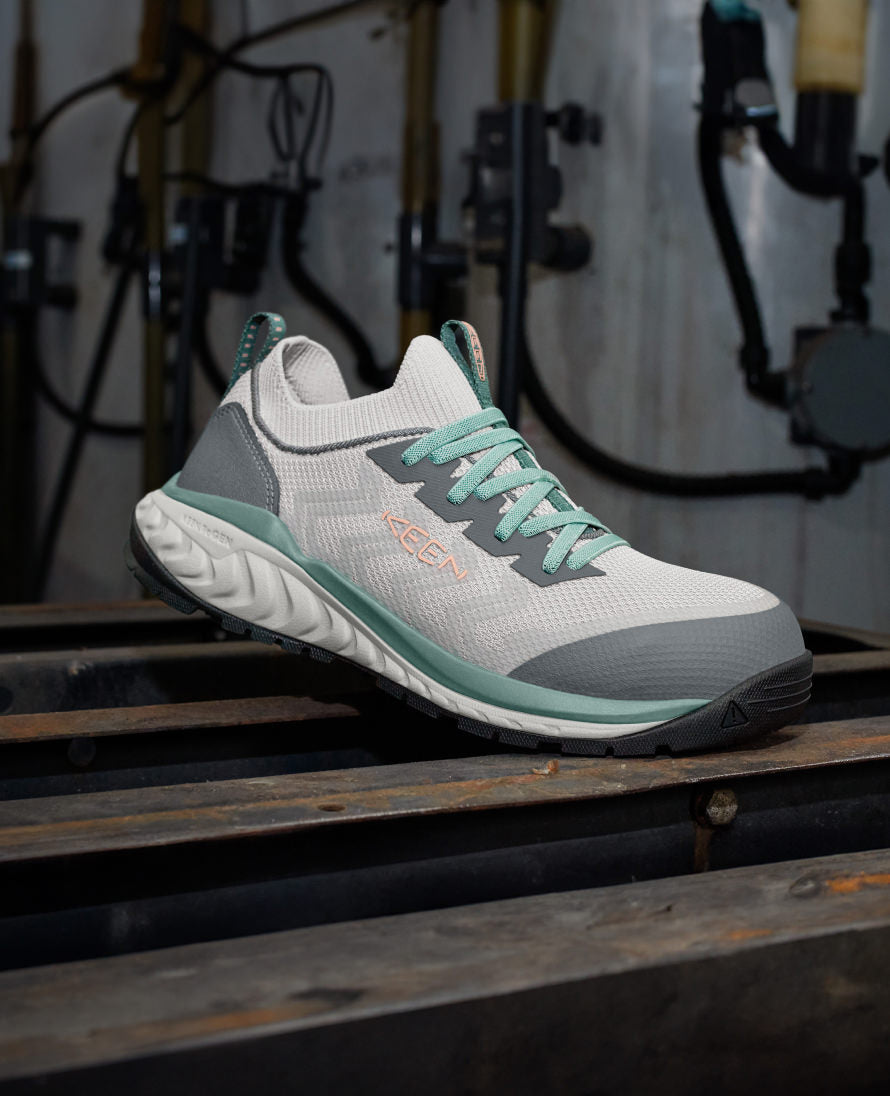 Women's Arvada Shift Work Sneaker (Carbon Toe) Steel Grey/Granite Green - Image 9