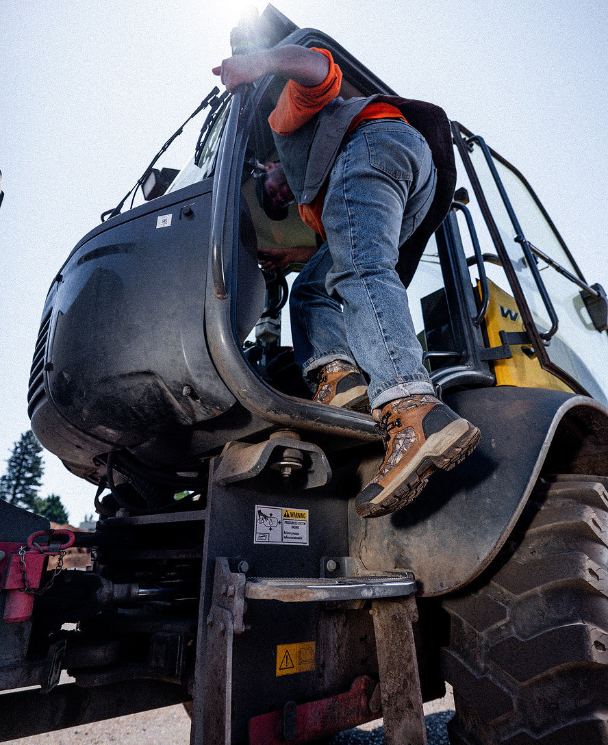Men's Skokie Waterproof Work Boot (Carbon Toe) Camo/Black - Image 8