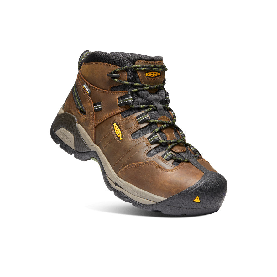 Men's Detroit XT Waterproof Boot (Steel Toe) Cascade Brown/Bronze Green - Image 3