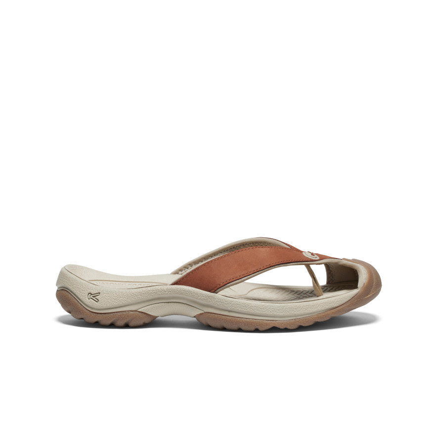 Women's Waimea Leather Flip-Flop Sorrel Horse/Plaza Taupe