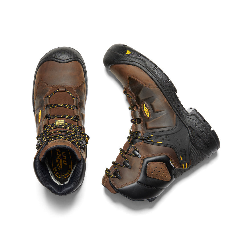Men's Dover 8" Insulated Waterproof Boot (Carbon Toe) Dark Earth/Black - Image 4
