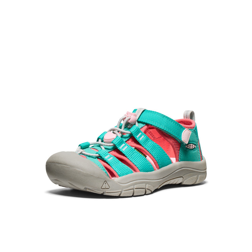 Big Kids' Newport H2 Bright Aqua/Giggle Pink - Image 3