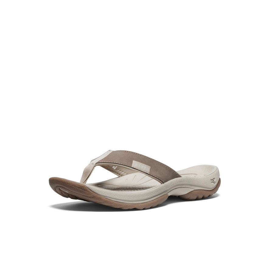 Women's Kona Leather Flip-Flop Brindle/Silver Birch - Image 3
