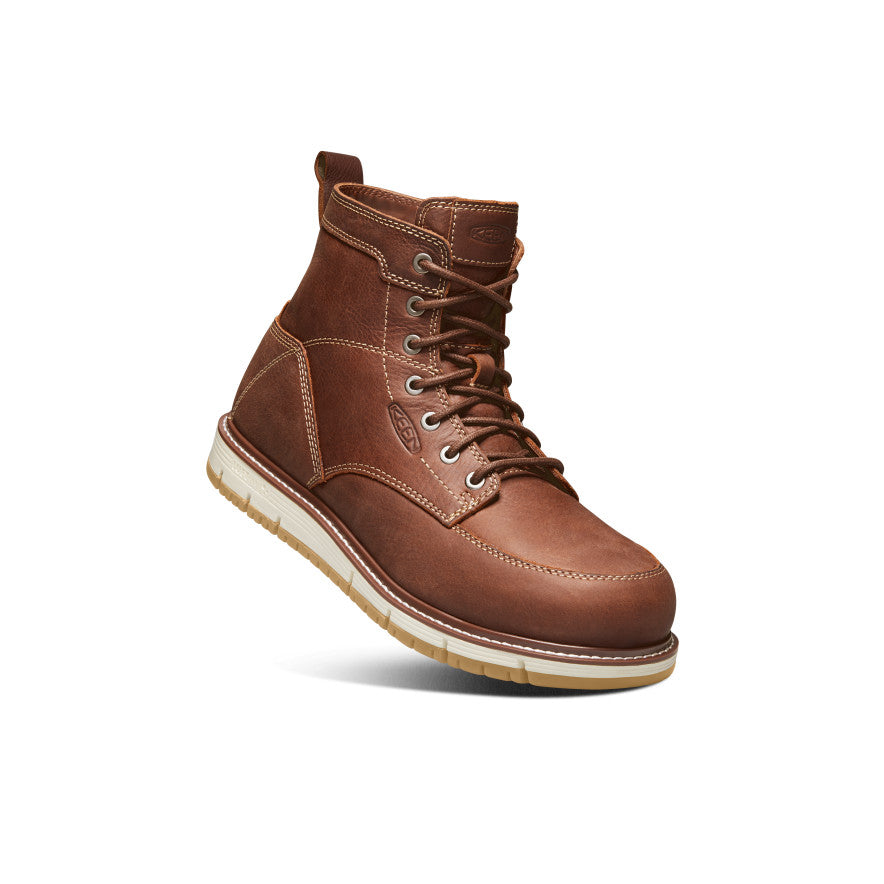 Men's San Jose 6" Boot (Aluminum Toe) Gingerbread/Gum - Image 3