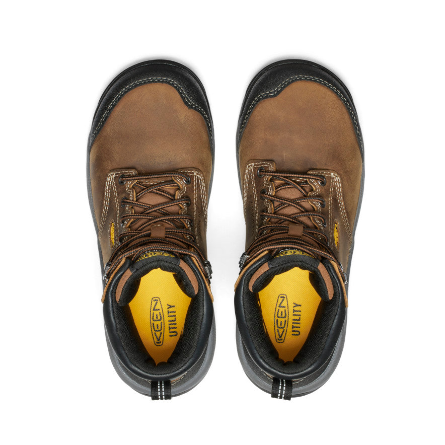 Women's Evanston 6" Waterproof Boot (Carbon Toe) Bison/Black - Image 4