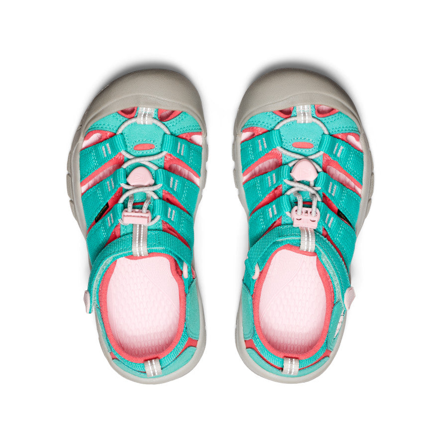 Big Kids' Newport H2 Bright Aqua/Giggle Pink - Image 4