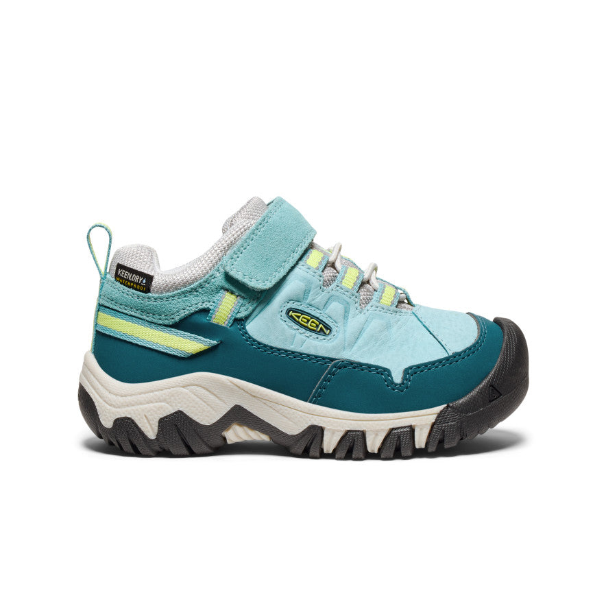 Little Kids' Targhee IV Waterproof Hiking Shoe Reef Waters/Daiquiri Green